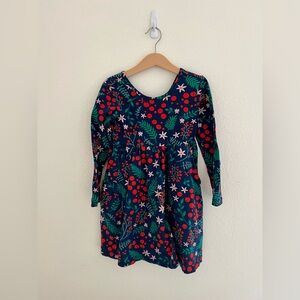 Hanna Andersson Navy Berries Skater Dress with Pockets